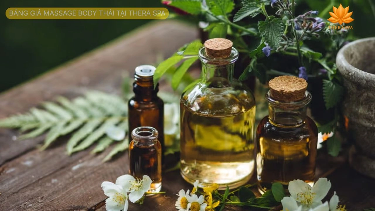 dầu massage thái